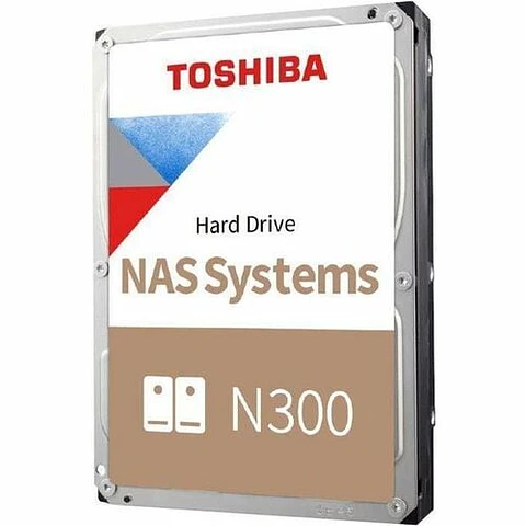 Disco Duro Toshiba N300 HDWG71AXZSTA - 3.5" Interno - 10TB - SATA (SATA/600) - Grabación magnética convencional (CMR) Method - NAS, Storage Server, Servidor