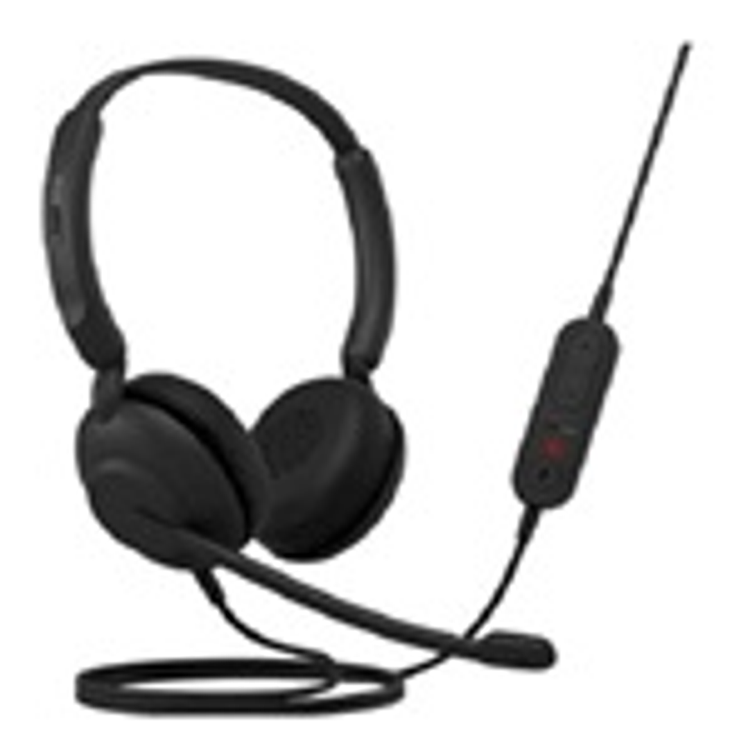 Jabra Evolve 10 Headset Stereo USB-A Leatherettes BLK 1