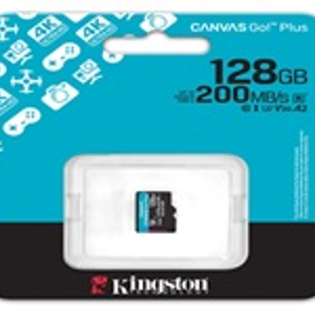Kingston Flash Memory Cards - KNG 128GB microSD Canvas Go Pl 1