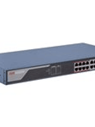 HIK Switch 16 Puertos POE+ 2 Uplink + 2 SFP 300mt 230W