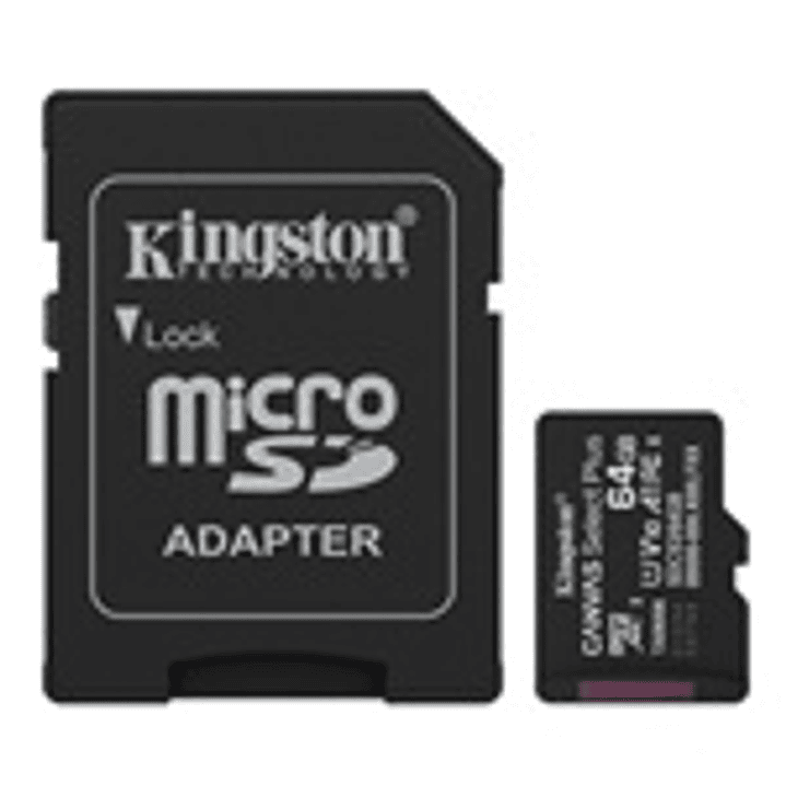 Kingston Flash Memory Cards - KNG 64GB microSD Canvas Select 1