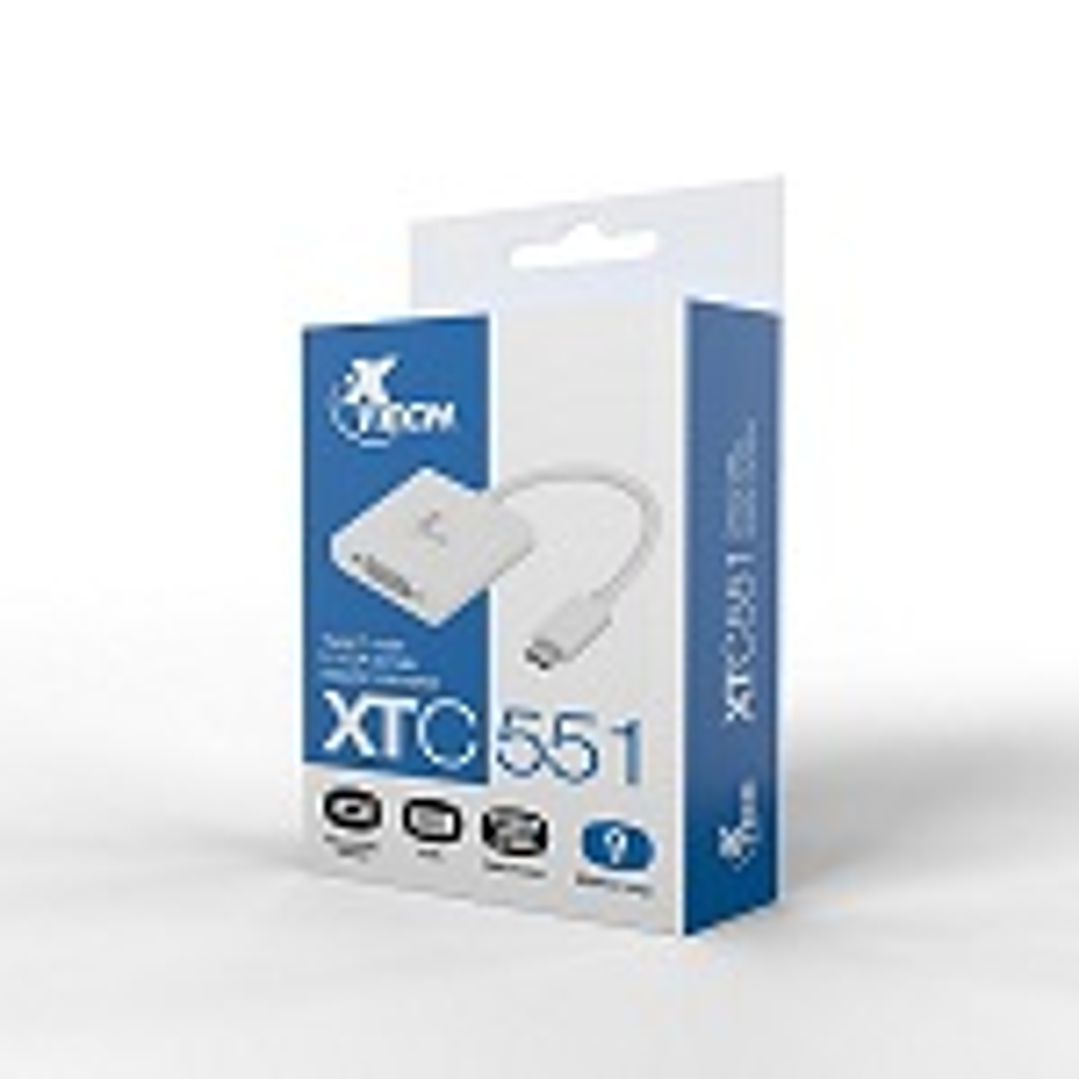 Xtech Adaptador - Xtech adapter converter USB C m to VGA f X 1