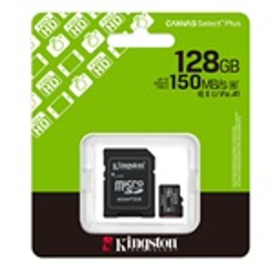 Kingston Flash Memory Cards - KNG 128GB microSD Canvas Selec 1