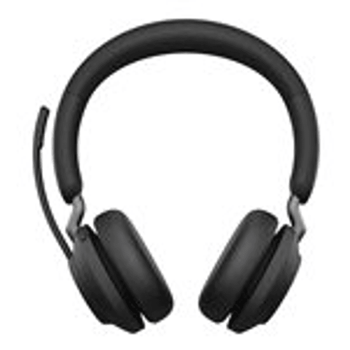 Jabra Evolve2 65 MS Stereo Headset - on-ear - Bluetooth - wireless - USB-A - noise isolating - black 1
