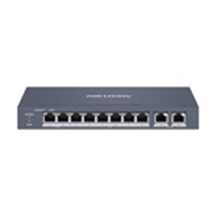 HIK SWITCH- 8 Puertos 2 HiPOE + 2 x 10/100 Mbps 45W 300mt 1