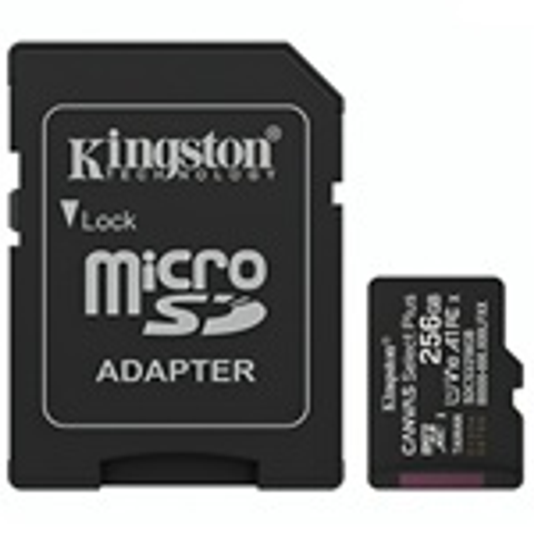 Kingston Flash Memory Cards - KNG 256GB microSD Canvas Selec 1