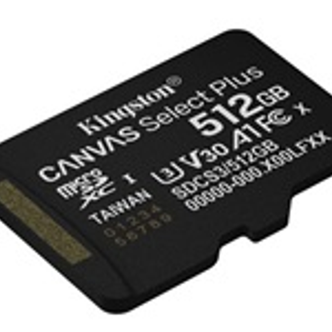 Kingston Flash Memory Cards - KNG 512MB microSD Canvas selec 1