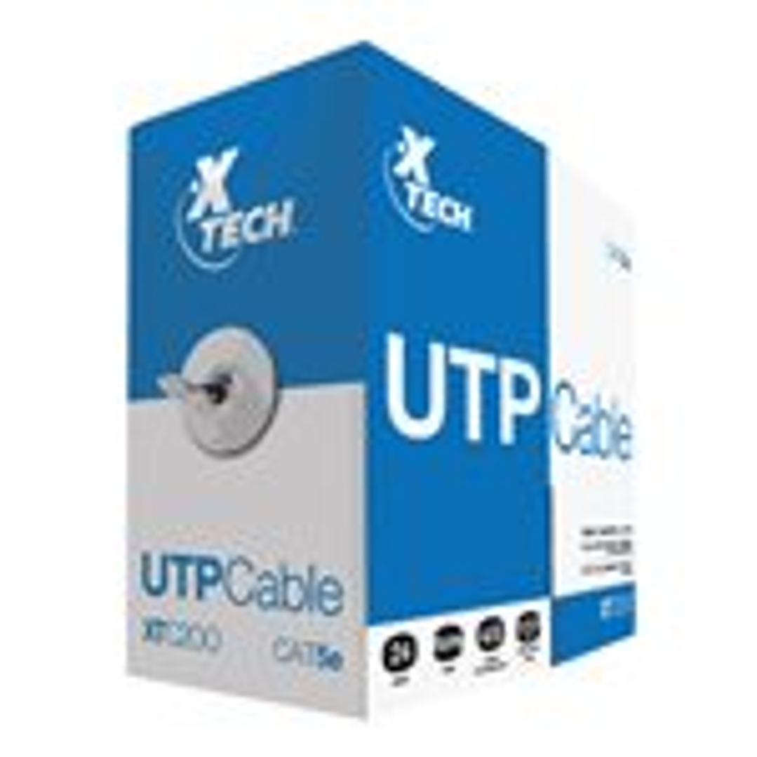 Xtech Cable - XTECH CAJA CABLE UTP CATEGORiA 5E GRiS DE 305 1