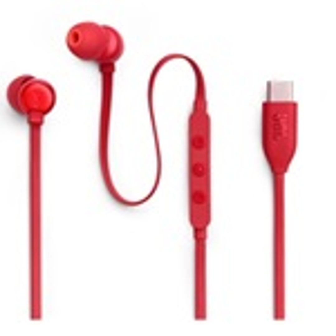 JBL Tune310C Headphones wearable Wired C - Red 1