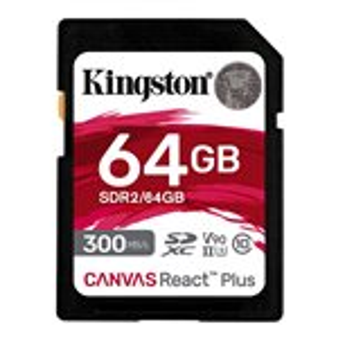 Kingston Flash Memory Cards - KNG 64GB SD Canvas React Plus 1