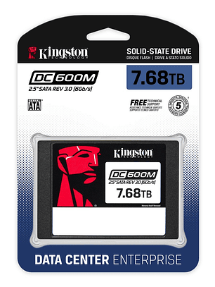 Unidad SSD Kingston 7.68TB DC600M 2.5″ SATA3 Servidor Data Center Series 560/530