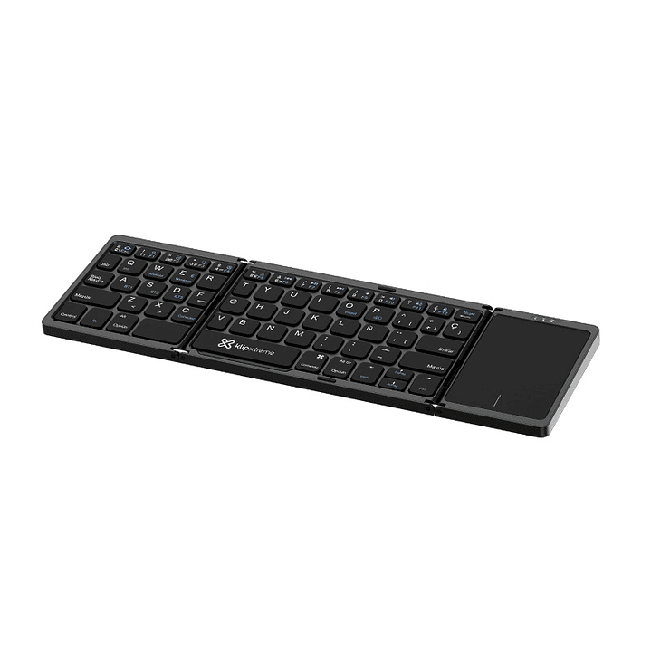 Teclado inalámbrico plegable con panel táctil compatible con Bluetooth® Klip Extreme KCK-650S-BK Negro 1