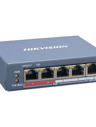 Switch Administrable Hikvision Ethernet - 4 - Fast Ethernet - Inteligente DS-3E1105P-EI/M 45W