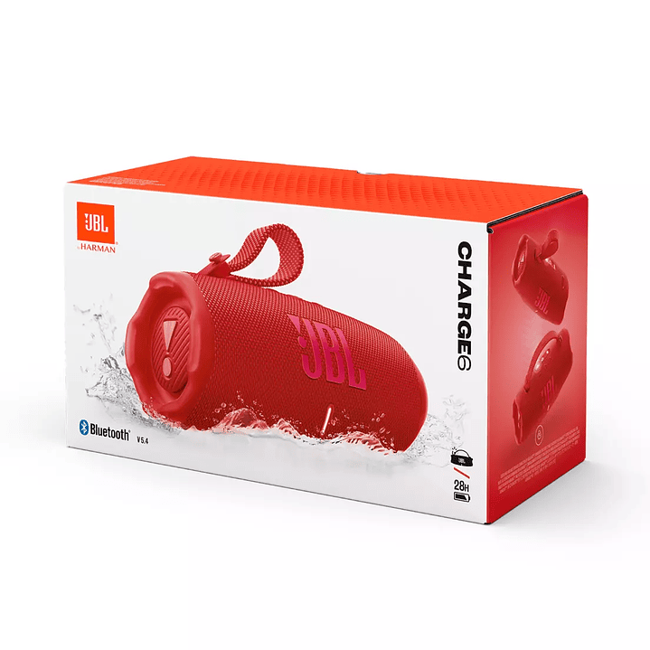 Altavoz JBL Charge 6 BT rojo JBLCHARGE6REDAM 1