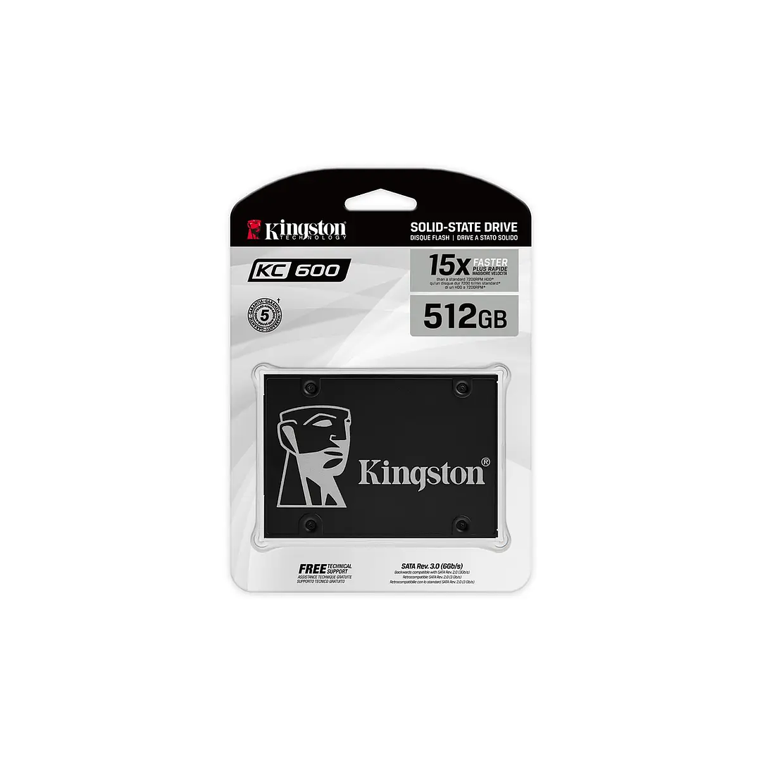 Unidad SSD Kingston 512GB 550/520 SKC600/512G 1