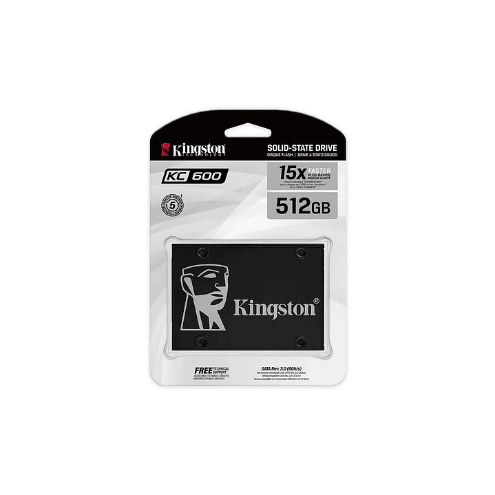 Unidad SSD Kingston 512GB 550/520 SKC600/512G 1