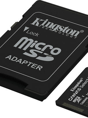 Tarjeta de memoria flash Kingston 64 GB microSD Canvas Select SDCS3/64GB