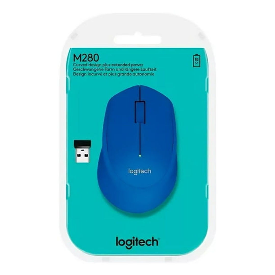 Mouse inalámbrico Logitech M280 Azul 910-004361 1