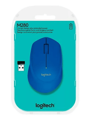 Mouse inalámbrico Logitech M280 Azul 910-004361