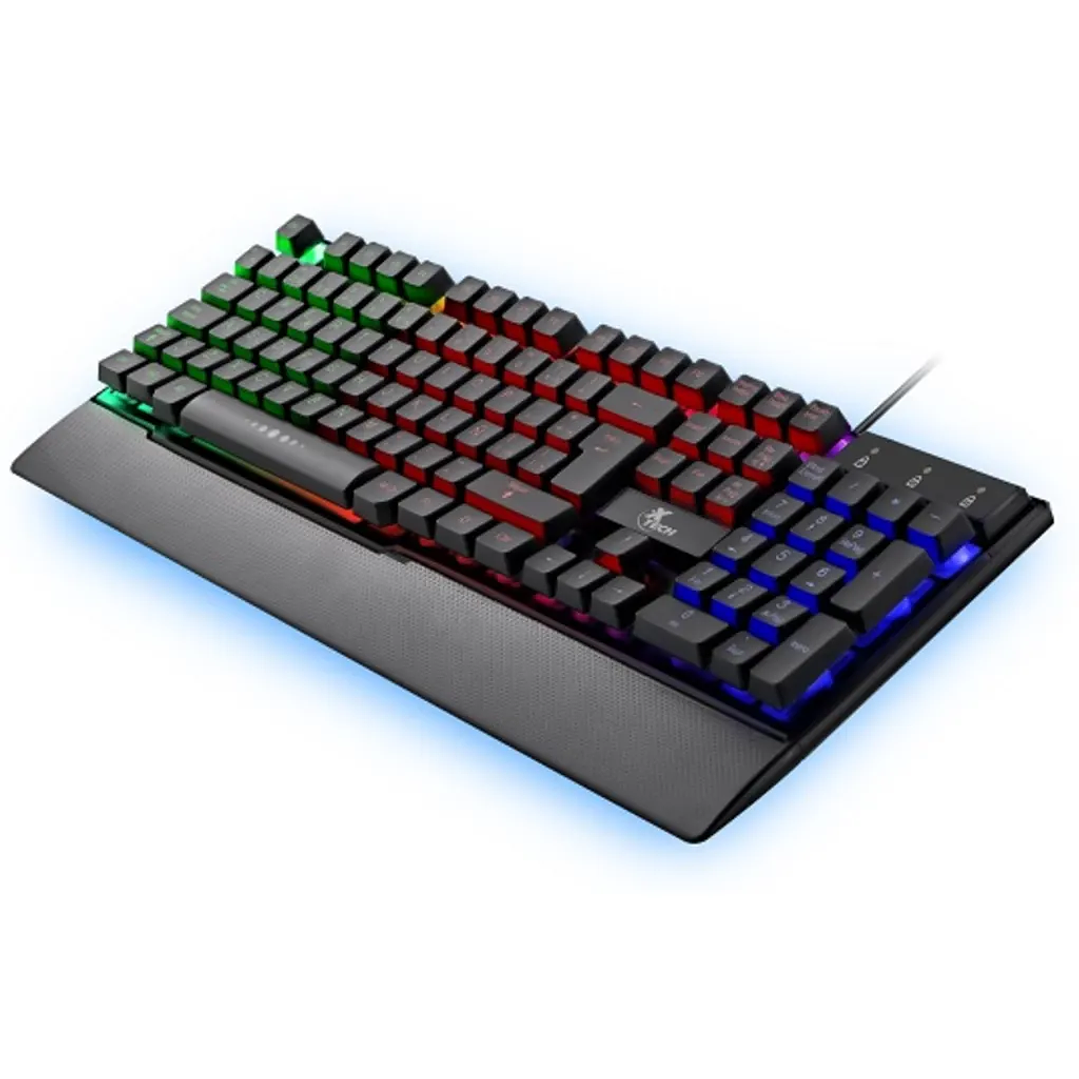 Teclado Gamer Armiger Xtech USB con iluminación de fondo multicolorXTK-510S 1