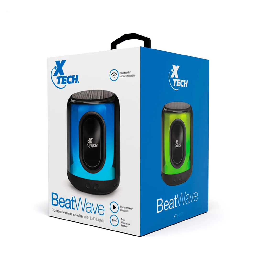 Altavoz portátil Bluetooth BeatWave de Xtech XTS-617 1