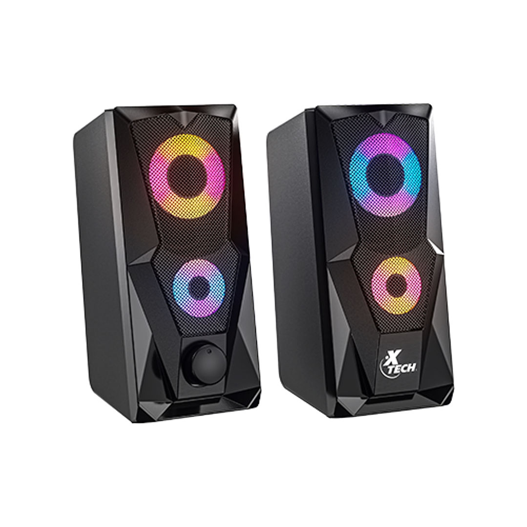 Altavoces multimedia estéreo Xtech Fireshot 2.0 con pantalla LCD XTS-131 1