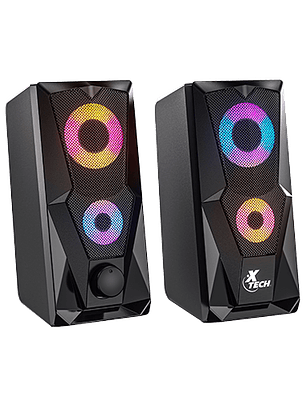 Altavoces multimedia estéreo Xtech Fireshot 2.0 con pantalla LCD XTS-131