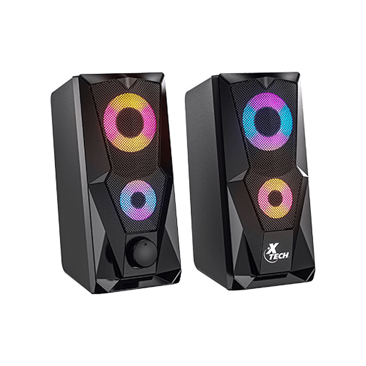 Altavoces multimedia estéreo Xtech Fireshot 2.0 con pantalla LCD XTS-131 1