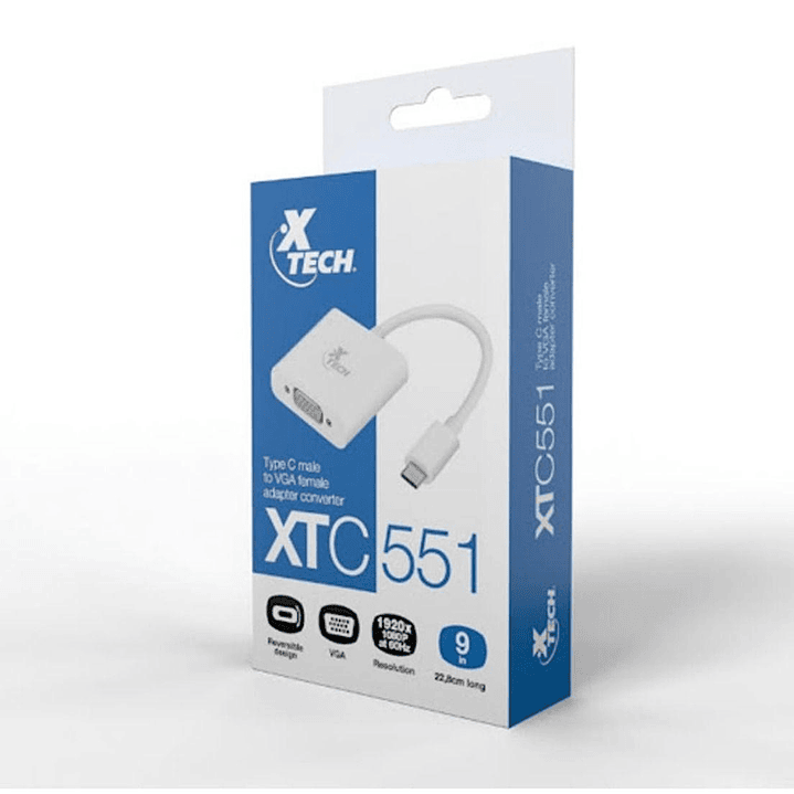 Adaptador Xtech USB C m a VGA f X XTC-551 1