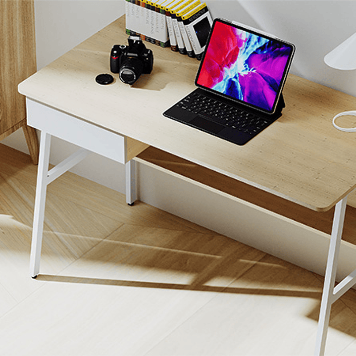 Escritorio para computadora de un nivel con gaveta y estante (XTF-CD207) 2