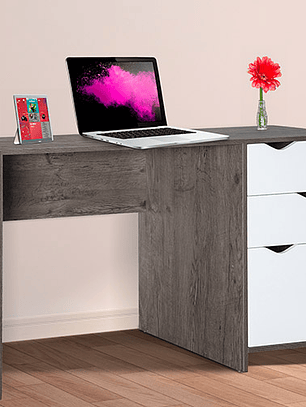 Escritorio Xtech de un solo nivel con cajones y gabinete