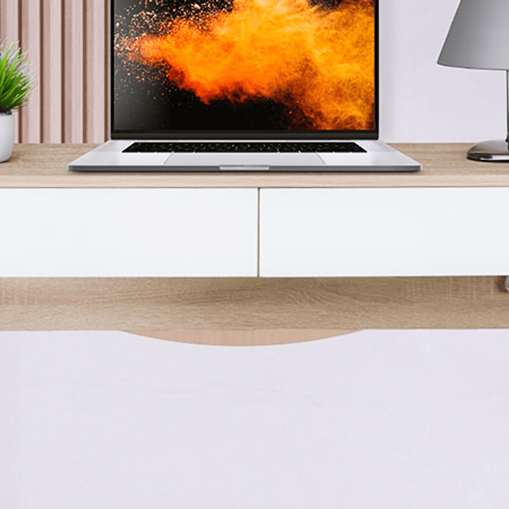 Escritorio para computadora de un nivel con gavetas y puertos USB (XTF-CD206) 4