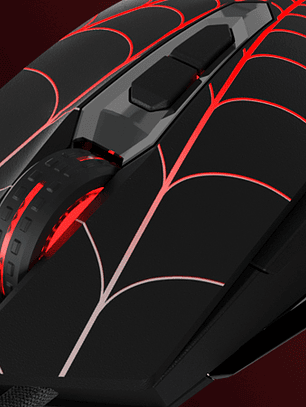 Mouse óptico de 7 botones para videojuegos | Edición Spider-Man Miles Morales (XTM-M520SM)
