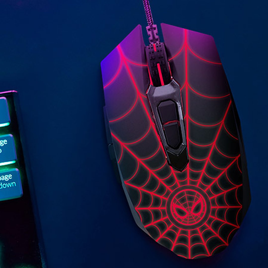 Mouse óptico de 7 botones para videojuegos | Edición Spider-Man Miles Morales (XTM-M520SM) 3