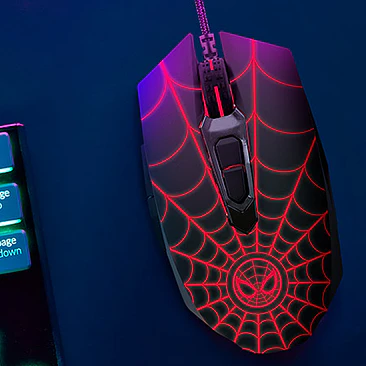 Mouse óptico de 7 botones para videojuegos | Edición Spider-Man Miles Morales (XTM-M520SM) 3