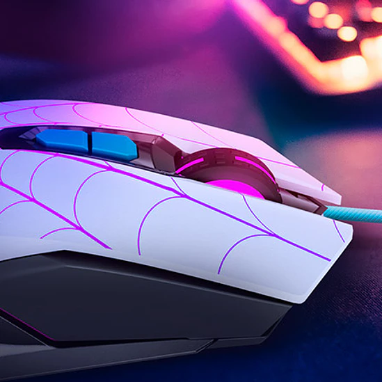 Mouse óptico de 7 botones para videojuegos | Edición Ghost Spider (XTM-M520SG) 3