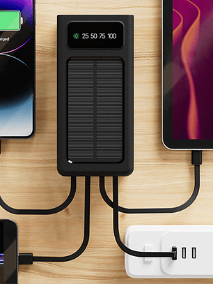  Banco de energía Xtech 30.000 mAh Carga solar con cable