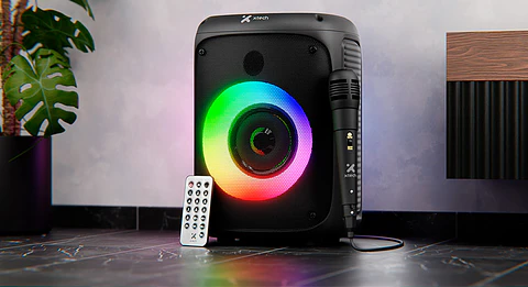 SonicBloom | Parlante inalámbrico portátil con luces LED y micrófono (XTS-661)