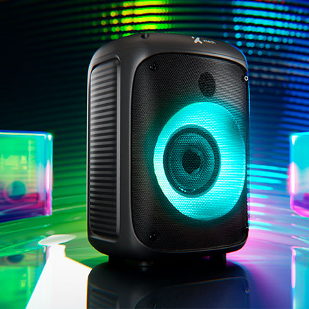 SonicBloom | Parlante inalámbrico portátil con luces LED y micrófono (XTS-661) 2