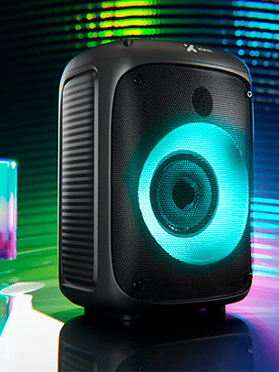 SonicBloom | Parlante inalámbrico portátil con luces LED y micrófono (XTS-661)