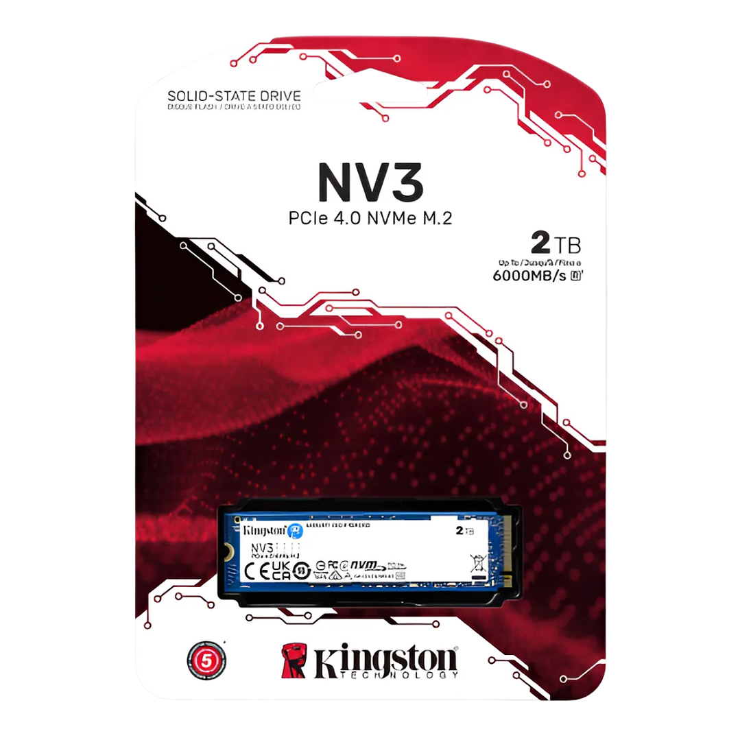 Unidad SSD Kingston NV3 2TB M2 PCIE 4.0 NVME SNV3S/2000G 1