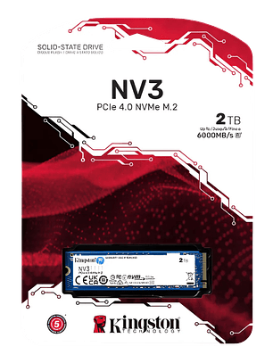 Unidad SSD Kingston NV3 2TB M2 PCIE 4.0 NVME SNV3S/2000G