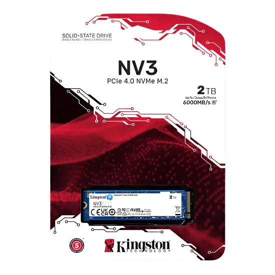 Unidad SSD Kingston NV3 2TB M2 PCIE 4.0 NVME SNV3S/2000G 1