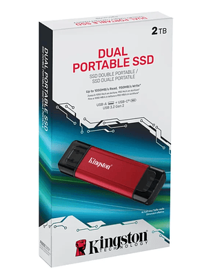 Unidad de estado sólido externa Kingston SSD 2TB Externo D SPSD/2TB