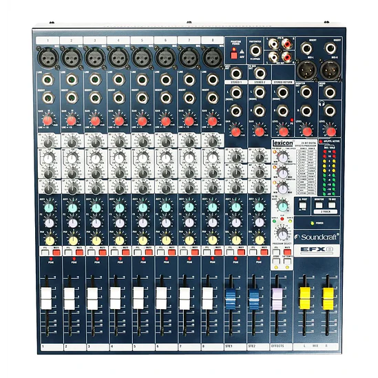 Mezclador analógico Soundcraft EFX8 de 8 canales SCR-E535000000EU 1
