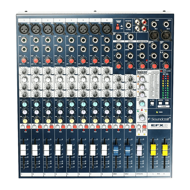 Mezclador analógico Soundcraft EFX8 de 8 canales SCR-E535000000EU 1