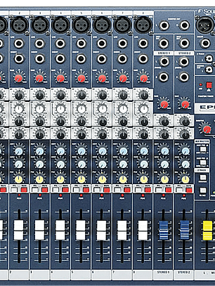 Mezclador analógico Soundcraft EPM8 de 8 canales SCR-RW5735US