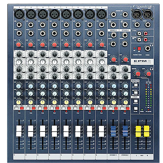 Mezclador analógico Soundcraft EPM8 de 8 canales SCR-RW5735US 2