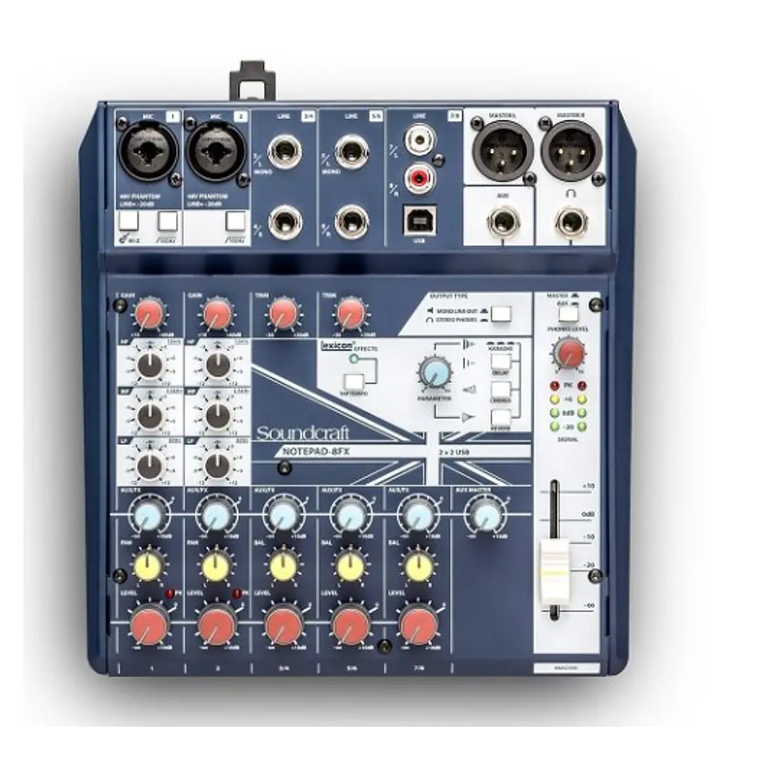 Mezclador Soundcraft Notepad 8FX Analógico 5085984US 1