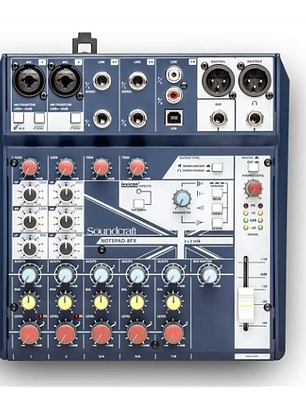 Mezclador Soundcraft Notepad 8FX Analógico 5085984US